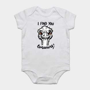 Funny Australian Emu Pun Quote Baby Bodysuit